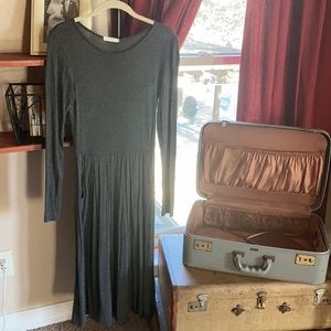 Pleaded Cotton Dress